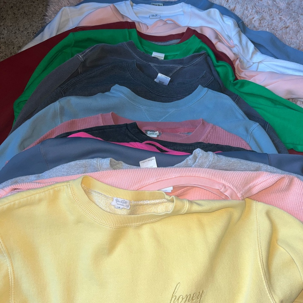 25 mystery crew necks and hoodies